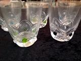 Signed Lalique France Floride Line Arches with Crystal Catches!