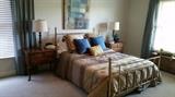 Queen brass bed