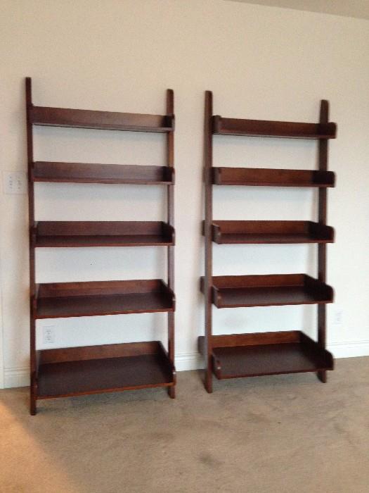 solid wood ladder shelves
