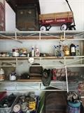 GARAFE FULL OF TOOLS, PAINT, CONSTRUCTION MATERIALS, GARDENING TOOLS & MORE, VINTAGE TRUNK