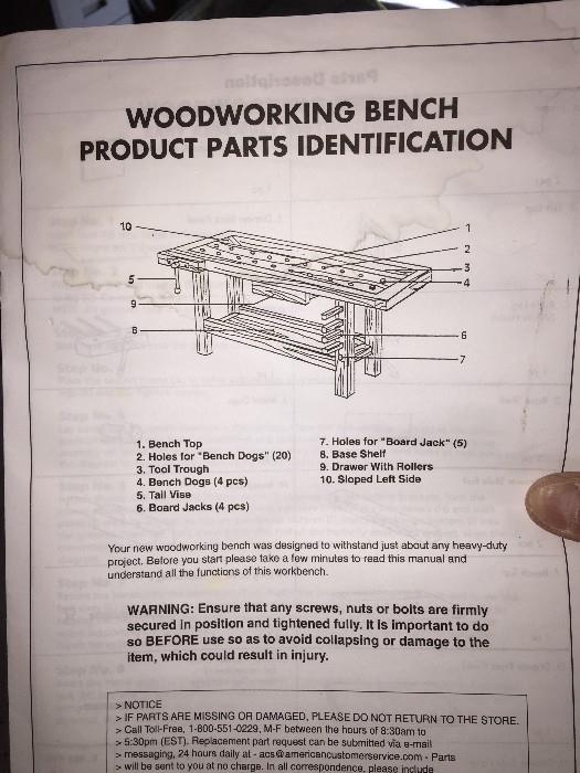 WOODWORKING BENCH
