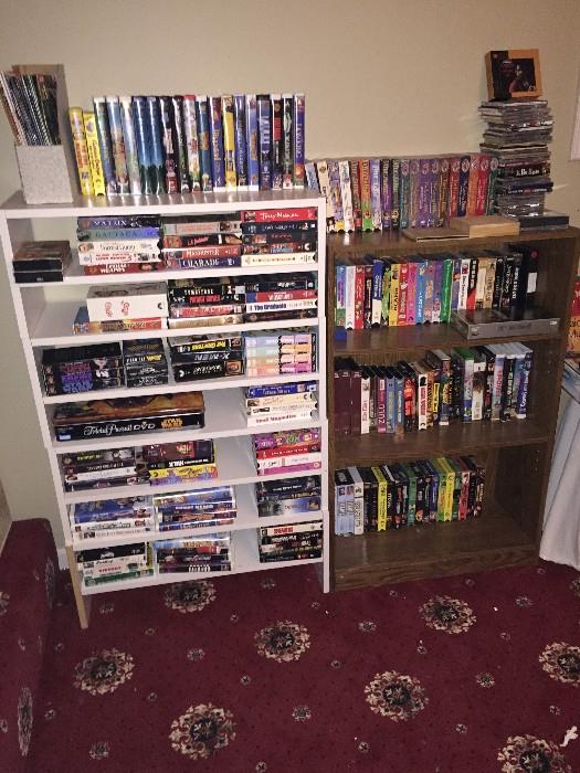 HUGE COLLECTION OF DVDS / CDS / VHS TAPES / VIDEO GAMES / RECORDS 