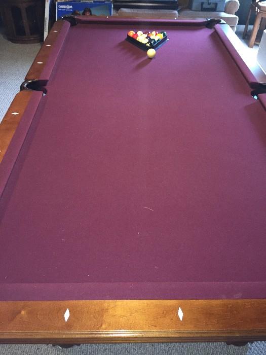 EVERYTHING IN BILLIARDS IMPERIAL INTERNATIONAL POOL TABLE 4.5' WIDE X 8.3' LONG X   2.6' TALL ( RETAIL $7,800)