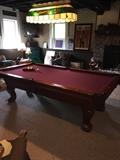 EVERYTHING IN BILLIARDS IMPERIAL INTERNATIONAL POOL TABLE 4.5' WIDE X 8.3' LONG X 2.6' TALL ( RETAIL $7,800)