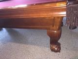 EVERYTHING IN BILLIARDS IMPERIAL INTERNATIONAL POOL TABLE 4.5' WIDE X 8.3' LONG X 2.6' TALL ( RETAIL $7,800)