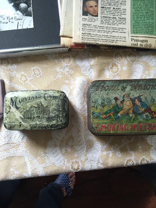 ANTIQUE TIN BOXES