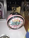 EAT AT JOE'S PINK CLOCK