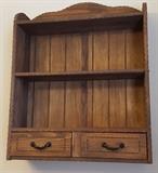 Wall Hanging with Lil Shelves Rustic Look