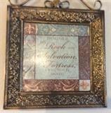 HE is my Rock and my Salvation my Fortress I will Not Be Moved Wall Decor