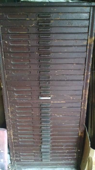 HAMILTON PRINTERS CABINET