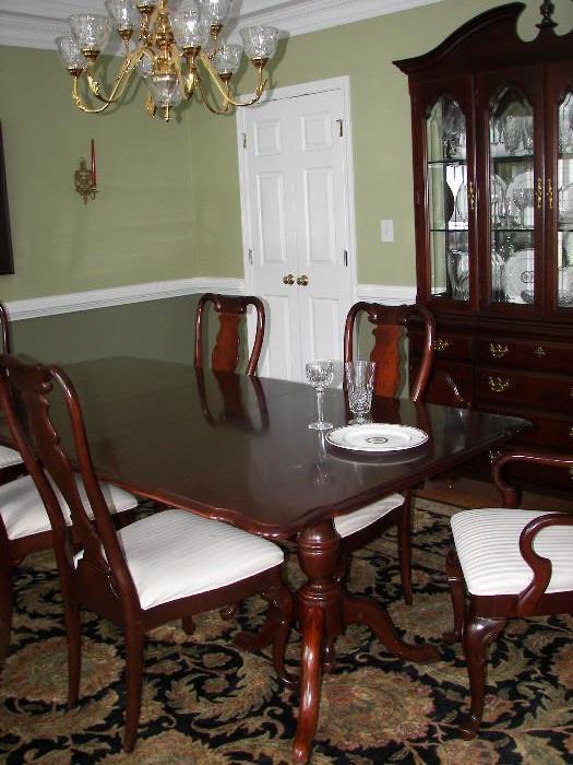 Sumter Company table, chairs and china cabinet