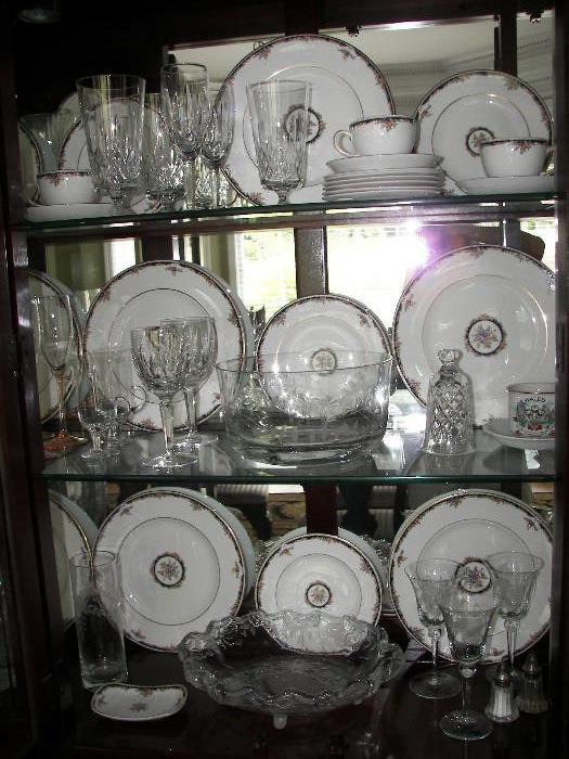 crystal glassware, Waterford, Wedgwood china Osborne and collectables