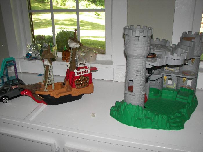 Fisher Price castle and ship