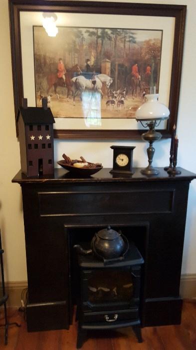 Decorative Mantel with Electric Fire