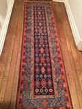 Lovely red/blue 2 ft. x 9 ft. runner