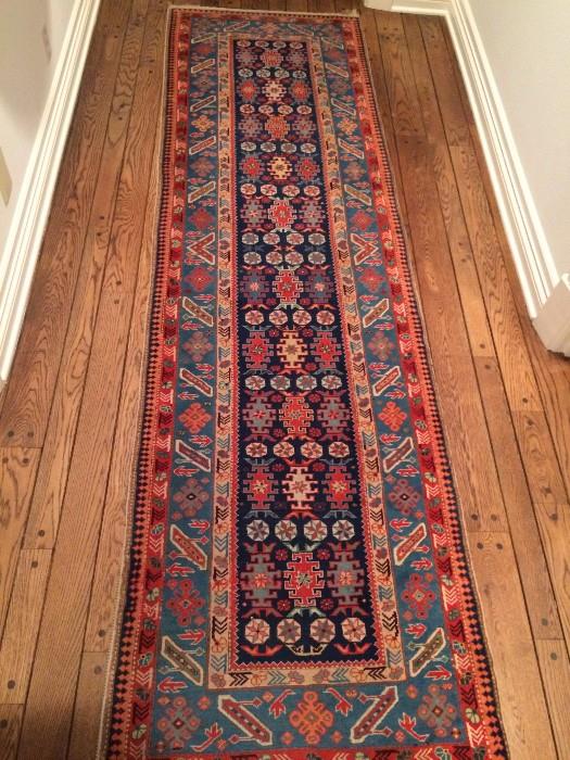      Lovely red/blue 2 ft.  x 9 ft. runner