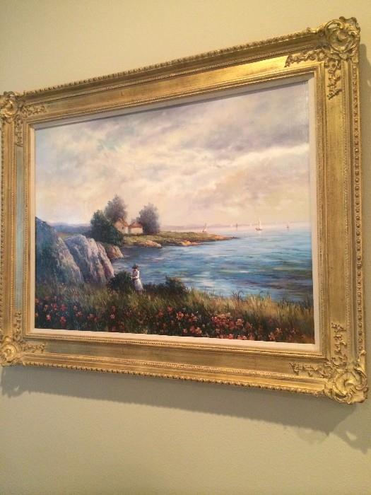 Framed art selections are plentiful.