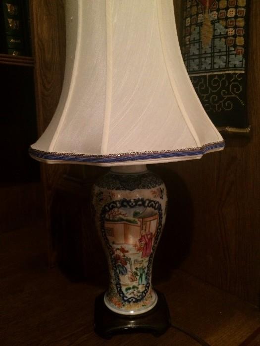 One of the many impressive lamps in the home