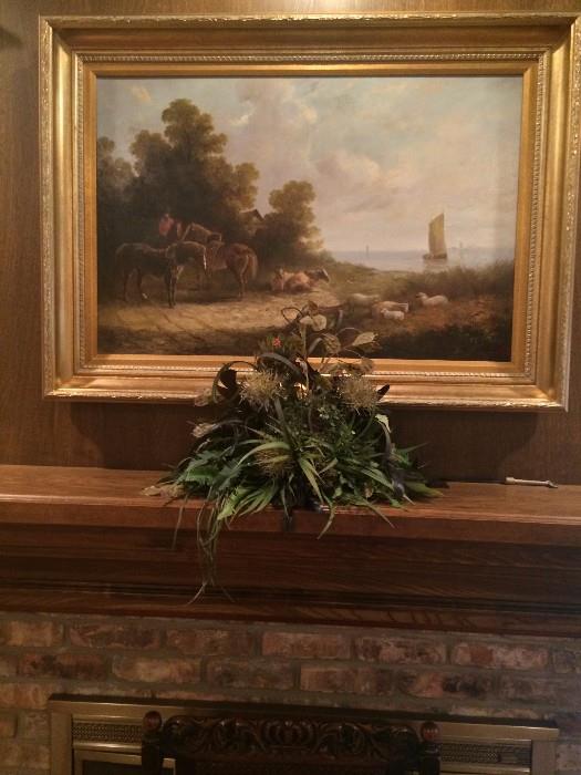 Pastoral framed art
