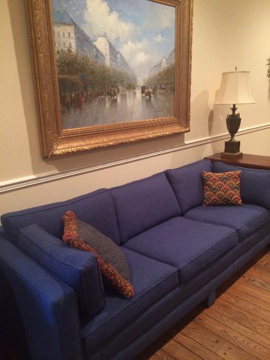               Another blue sofa