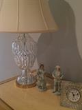 Waterford lamp & clock