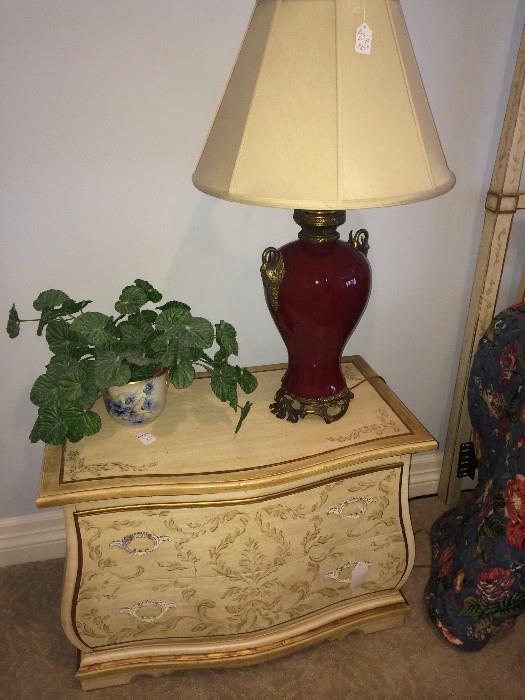 One of two Heritage nightstands with matching king bed & dresser