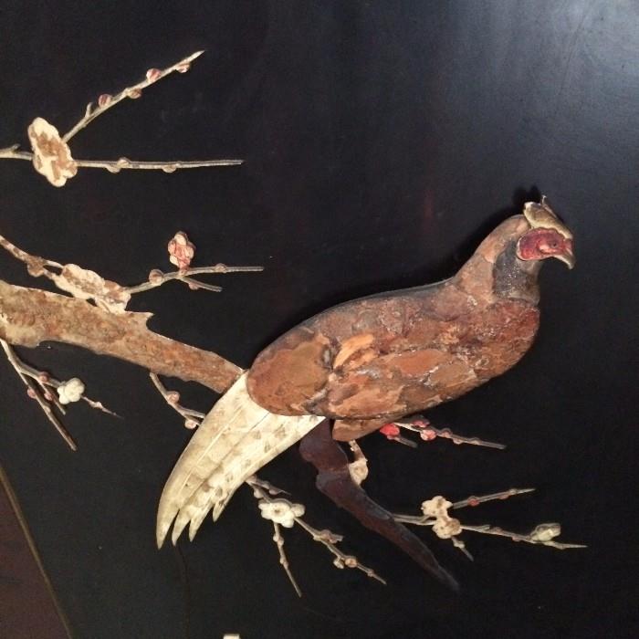     Exceptional dimensional bird carvings