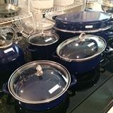 Chantal colbalt blue cookware