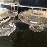 Fostoria and other serving pieces