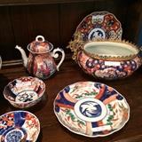 Wide assortment of uniquely shaped Imari