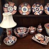 Various sizes and shapes of Imari