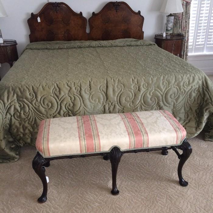            Six legged bed bench