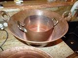 Copper pots