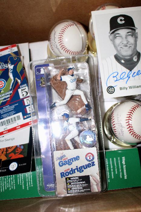 Baseball memorabilia, including autographs, signed balls, tickets and more. 