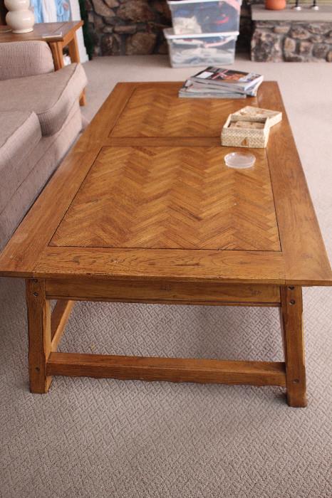 Good looking parquet style coffee table