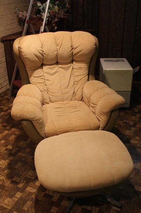 chair and ottoman