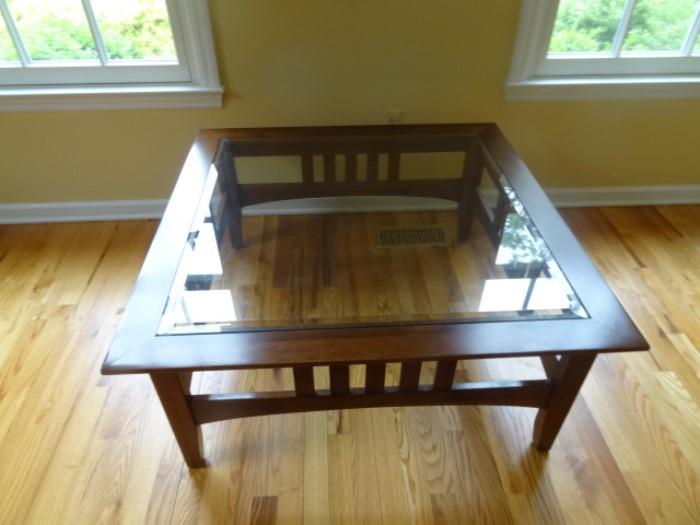 Ethan Allen Shaker Style Coffee Table, 38" Square X 17" High