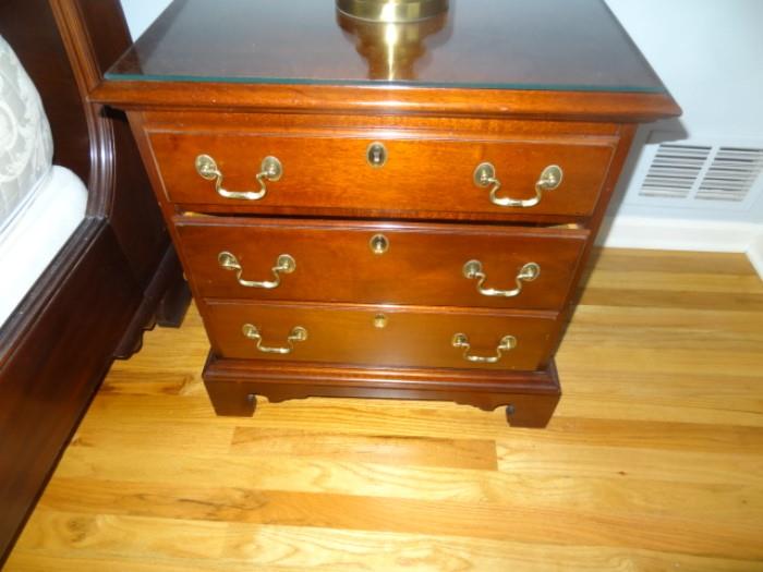 Link Taylor Glass Top Night Stands