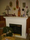 Faux electric fireplace