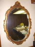 Ornate frame mirror