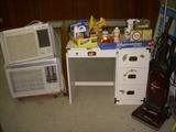 Window AC units, small desk, vacuum, etc.