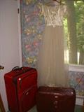 Vintage dress and some luggage