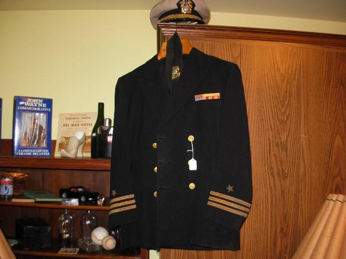 Navy Military uniform with cap SOLD