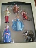 CHRISTMAS ORNAMENTS CINDERELLA DISNEY MOVIE NIB PRINCE CHARMING FAIRY GODMOTHER. There are 7 different sets in all.