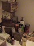 OLD PHARMACY WOOD BOXES