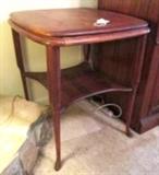 Antique Solid Oak Side Table
