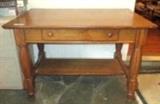 Antique Tiger Oak Desk with Drawer in Front - Nice Dovetail Joints 