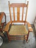 Antique BRUMBY Oak Rocking Chair