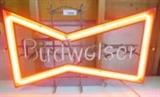 Vintage Bow Tie Budweiser Neon Sign