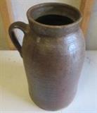 Hand Thrown 2 Gallon Brown Jug with Handle 